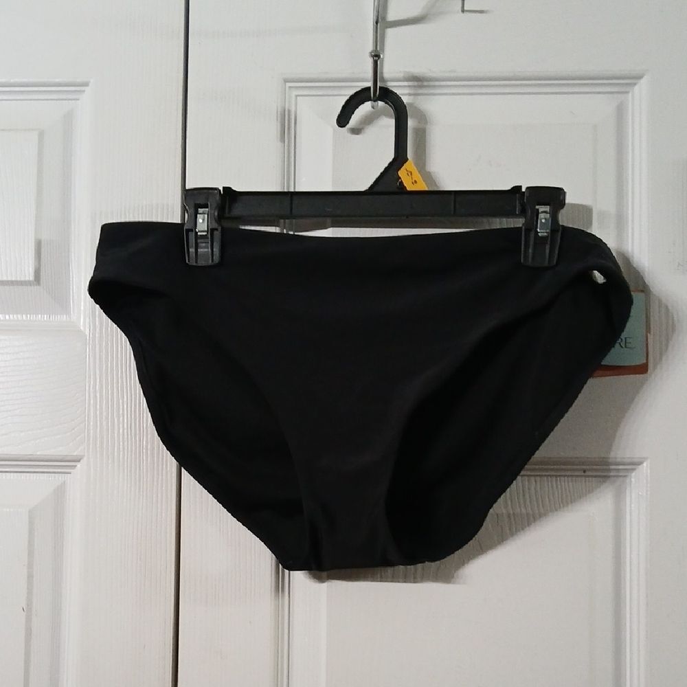 Shade and Shore Black Bikini Bottom Low Rise Sz XL 16 NWT